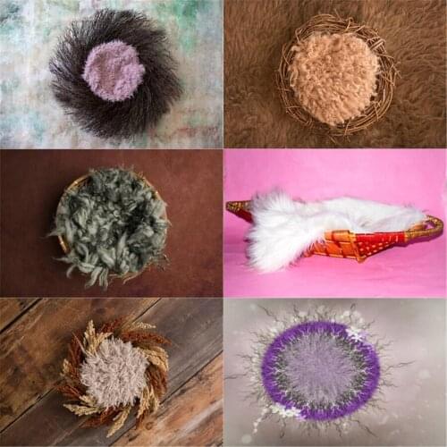 Photo Studio Props Newborn Baby Photography Backdrop Bird Nest Wood Board Solid Color Vinyl Background Birthday Photograph