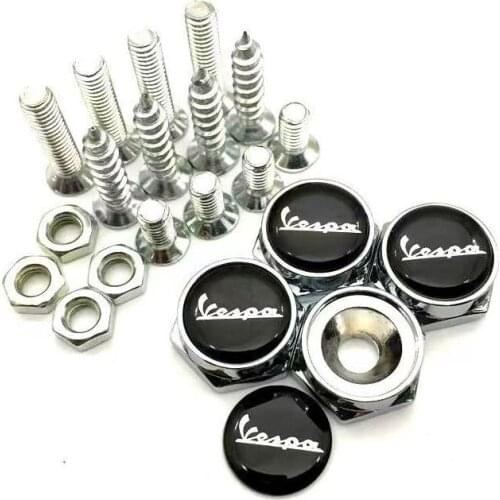 Motorcycle rear license plate frame screws suitable For PIAGGIO Vespa GTS300 LX125 LX150 125 150 Ie Sprint Primavera 300 LX LXV