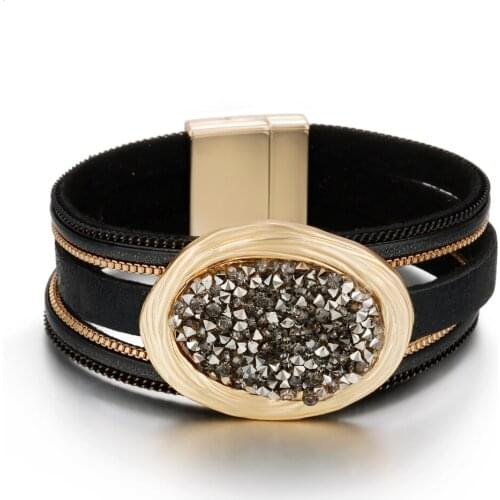 ZG new fashion ladies leather bracelet bohemian bracelet all-match exquisite jewelry wholesale