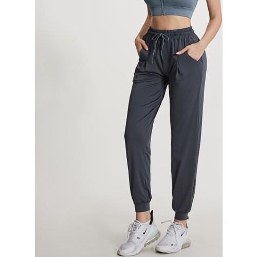 Womens Running Sports Trousers Fitness Jogger Breathable Pants Loose Basketball Training Solid Color Quick Dry Sweatpants