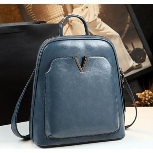 Genuine Leather Women Backpack 2021 New Soft Leather Simple Ladies Shoulder Bag Large Capacity School Backpacks Fashion trend