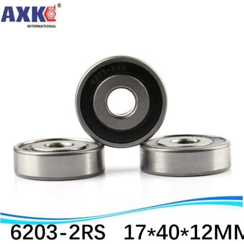 1pcs double Rubber sealing cover deep groove ball bearing 6203-2RS 17*40*12 mm