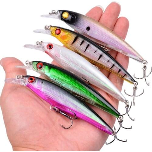 1Pcs Laser Minnow Fishing Lure 11Cm 13G Pesca Hooks Fish Wobbler Tackle Crankbait Artificial Japan Hard Bait