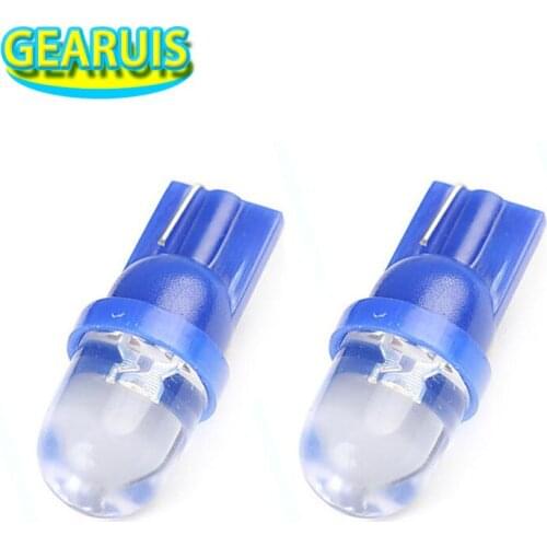100 pcs/lot T10 W5W 194 168 1 LED convex inserting Wedge bulb LED lamp for door lamp instrument lamp white red blue yellow