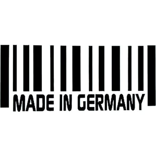 15cm*6.4cm MADE IN GERMANY Bar Code Fashion Vinyl Decals Car Stickers S6-3771