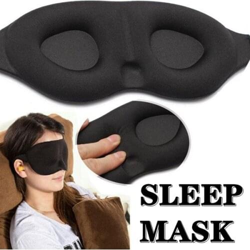 1Pcs 3D Sleep Mask Natural Sleeping Eye Mask Eyeshade Cover Shade Eye Patch Women Men Soft Portable Blindfold Travel Eyepatch
