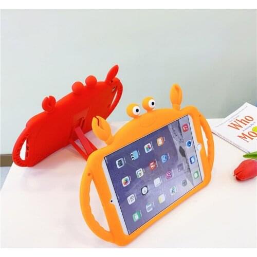 Hand Hold Case For iPad 2019 10.2/Pro 10.5 /11 2018 2020 Silicone TPU Rubber Back Cover For iPad 5/6 Air 1/2 9.7 Protection Case