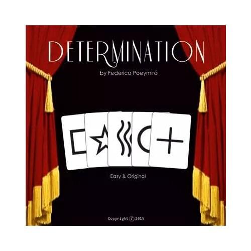Determination ESP (Gimmicks and DVD) - Magic Trick,Card Magic,Close Up Magic,Sreet,Stage,Mentalism,Illusions