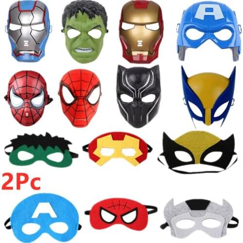 Childrens Spiderman/Hulk/Iron Man Cosplay Mask Boy Girl Avengers Superhero Halloween Party Prom Mask/Eye Mask