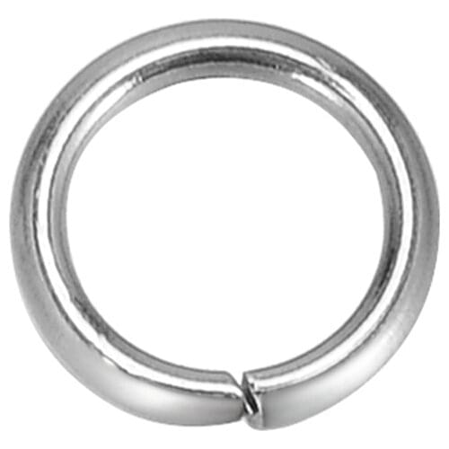 Doreen Box Lovely 1000PCs Silver Color Stainless Steel Open Jump Rings 6mm x 0.9mm (B18876)