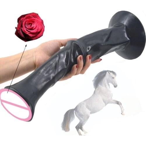 FAAK 13.8In Animal Penis Horse Dildo Huge Strong Sucker Vagina Anus G-Spot Stimulation Big Sex Toy Female Flirt Hot Sex Product
