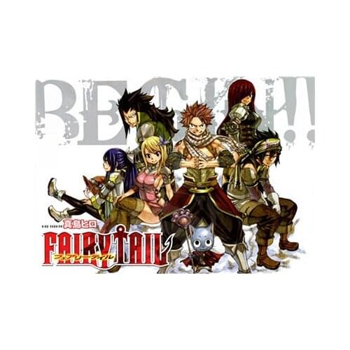 FAIRY TAIL Home Decoration Canvas Fabric Cloth Poster Print Stylish Retro Decor Nice Poster 27x40cm #iwooop