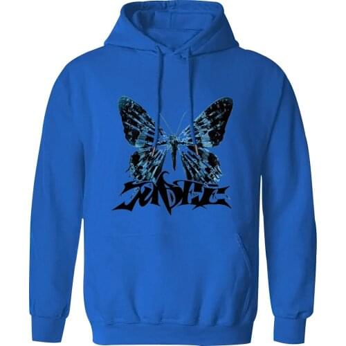 Butterfly Hooded Mens Harajuku K-pop Male Sweatshirt Vintage Outwear Standard Clothing Tops Winter Autumn 2020 Moletom Masculino