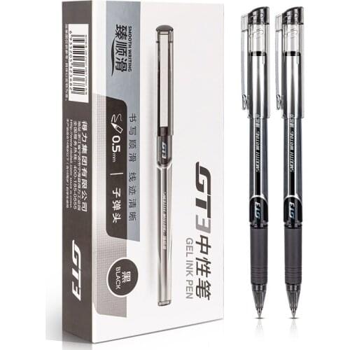 High Quality Fashion Gel Pens 0.5mm Writing Black Ink Office Accessories School Student Stationery Supplies Quick drying