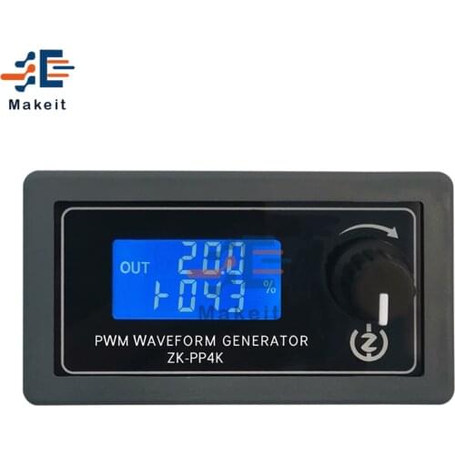 PP4K PWM Pulse Generator Lighting LED Motor Speed Control Dimming Controller Slow Start Slow Stop Digital LCD