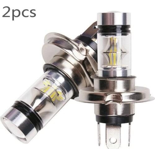 2PCS Car H4 100W 8000K Daytime Running Lamp High Power LED Fog Light Bulb for DRL Driving Lamps Vehicle Lighting Accessories New