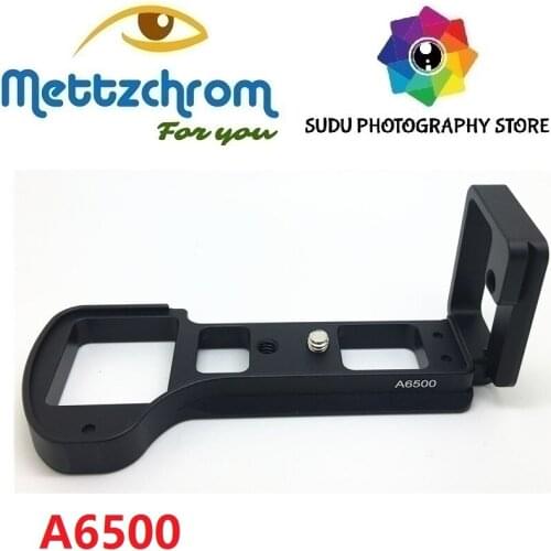 Mettzchrom Metal L Bracket Quick Release L Plate Holder Hand Grip for SONY A6500