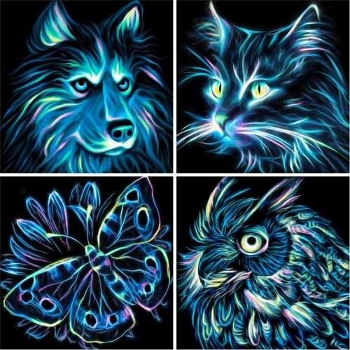 MomoArt 5D DIY Diamond Painting Cat Mosaic Sale Diamond Embroidery Dog Animal Cross Stitch Kit Home Decorations