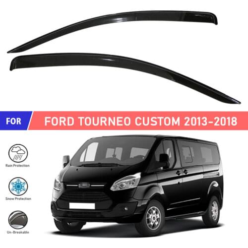 Window deflector for Ford Custom 2013- car window deflector wind guard vent sun rain visor cover car styling decor