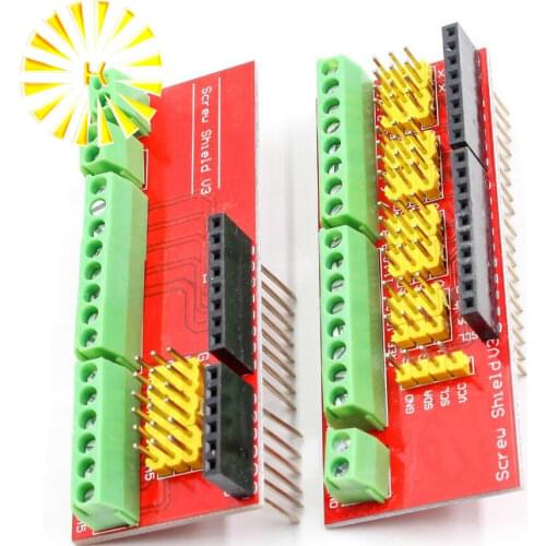 Screw Shield V1 terminal V3 expansion board is compatible UNO R3 Interactive Media Moudle for arduino Connector