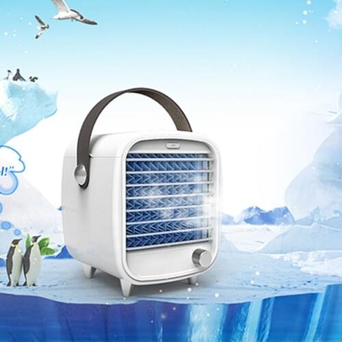 Portable Air Conditioner Air Cooling Fan With Humidifying Night Light Air Cooler For Home Office Desktop Fan Refrigeration Fan