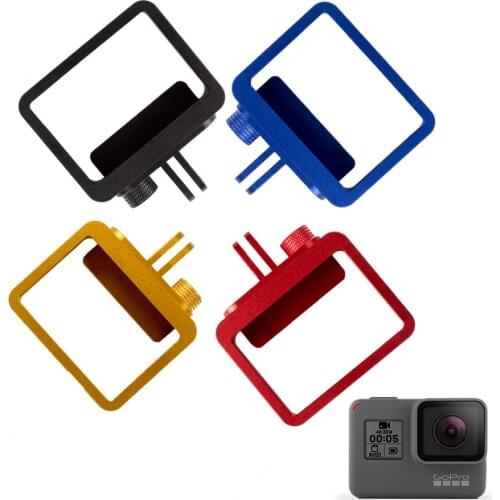 For Gopros Hero 5 CNC Aluminum Alloy Shockproof Side Frame Protective Case Metal Housing Shell Cover Mount for Go Pro Hero 5