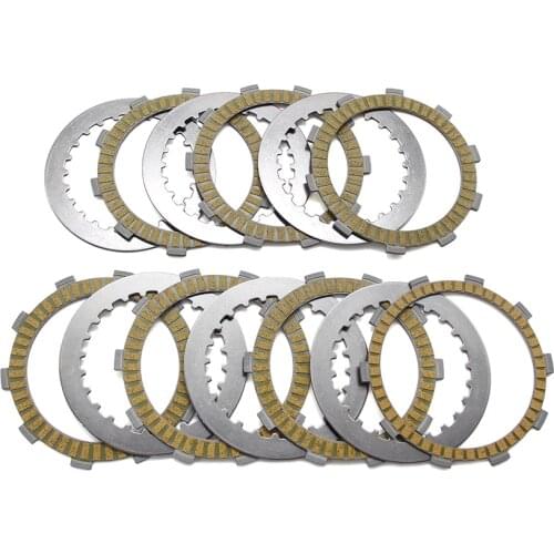Motorcycle Clutch Friction Disc Plate Kit For Honda CRM250 CB400SS XR400R XR400M For Suzuki DR250R DR250 For TRIUMPH Daytona 650