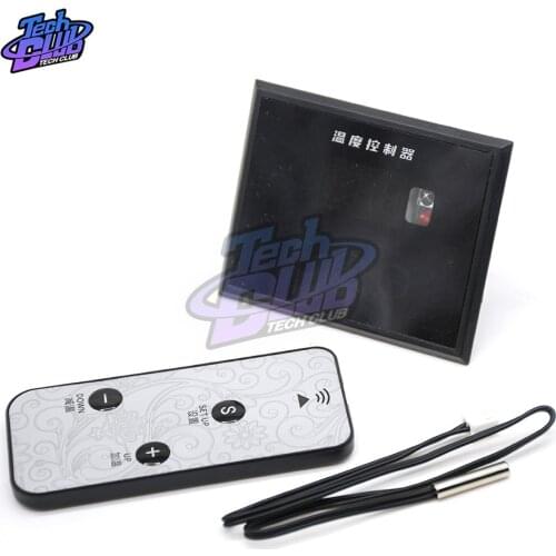 A10S Digital Display Smart Thermostat 12V Temperature Controller NTC Sensor Physical/Touch Button with Infrared Remote Control