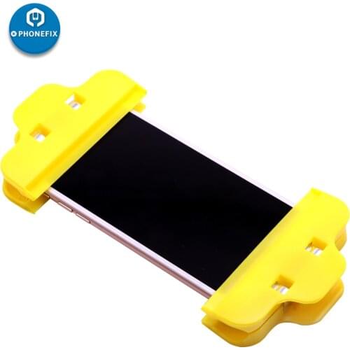 Universal Plastic Clip Fixture for cell phone LCD screen repair Fastening Clamp Repair tool Non-slip Silicone Handle