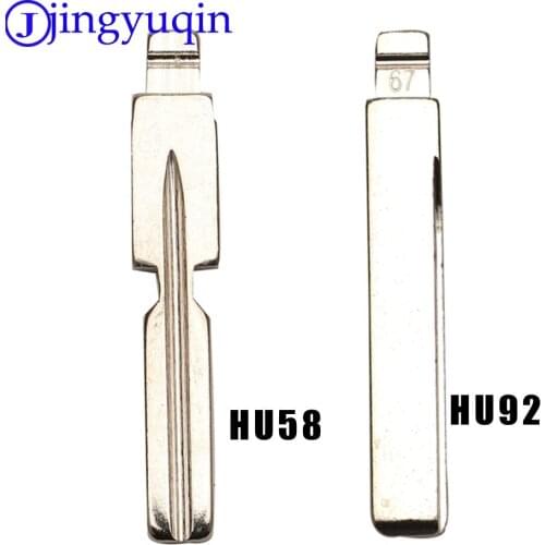 Metal Blank Uncut Flip KD Remote Key Blade Type #18 #67 for BMW For MG Car Key NO.67 No.18 HU92 hu58 HU92RTE Fob Replacement
