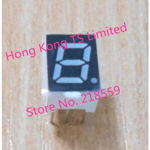 0.28 inch digital tube 10 pin 1 bit common cathode / anode red red highlight digital display tube