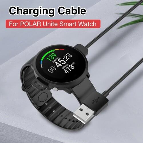 1m USB Charger Cable For POLAR Unite Smart Watch Fast Charging Data Cord Charge Dock Cradle Base Watch Adapter Accessories 2021