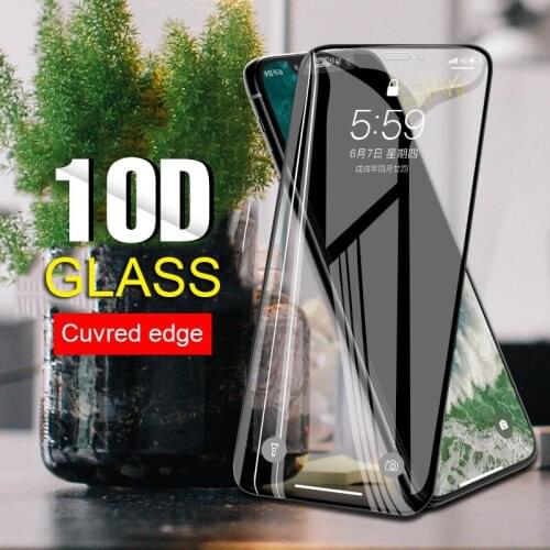 10D Glass for iPhone XS Max Screen Protector Full Coverage 3D Touch Screen Protectors For iPhone Xs Max XS X XR Protective Glass