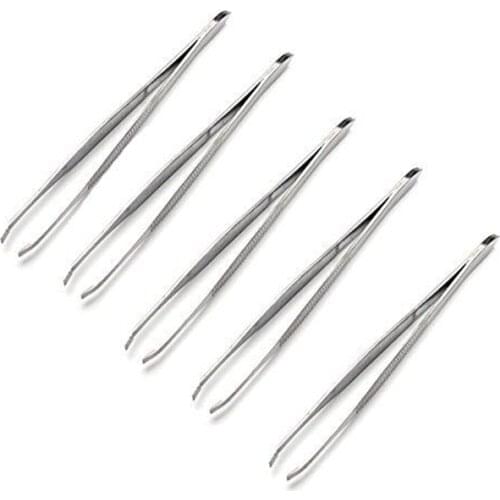 5pcs Stainless Steel Slanted Eyebrow Tweezers Face Hair Removal Clip Makeup Tool Women Cosmetics Beauty Tools