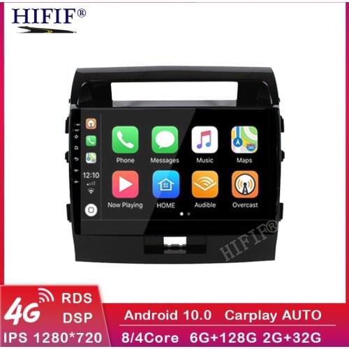 CAPLAY Android 10 Car radio FOR Toyota Land Cruiser 11 200 2007-2015 LC200 k3 k5 navigation audio autoradio no 2 DIN android DVD
