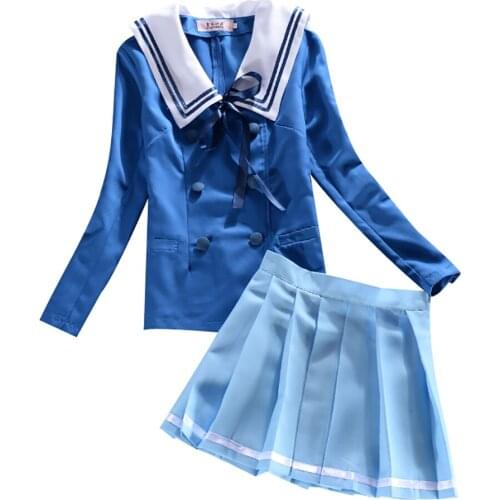 Brdwn Kyokai No Kanata Womens Kuriyama Mirai Cosplay Costume Dress School Uniforms Sailor Suits