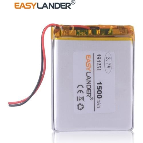 CE ROHS 3.7V lithium polymer battery 1500mAh C430 GPS navigator 484251 recorder