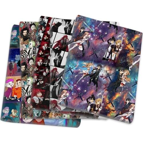 Black Series Cartoon Planet Polyester cotton Fabric Patchwork Tissue Kid Home Textile Sewing Doll Dress Curtain,1Yc14255