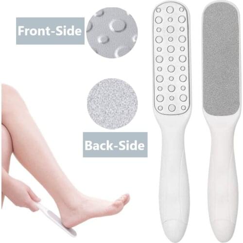 Stainless Steel Foot Rasp Double Sided Laser Corneal File Professional Pedicure Rasp Pedicure and Foot Care Rasp Callus Remover