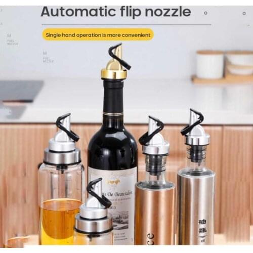 Olive Bottle Sprayer Spout Liquor Oil Dispenser For Oil Wine Pourers Flip Top Stopper Kitchen Tools 2020 New Dropshipping