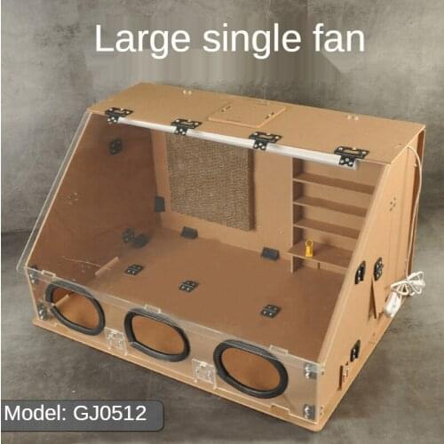 40W Model Spray Booth Kit Craft Spray Booth with Fan-closed Folding Model Building Tool Set
