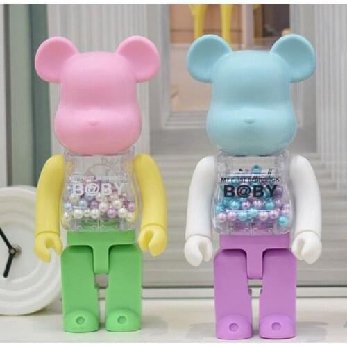 BE@RBRICK Trendy Toys 400% 28cm PVC Anime Action Figures Kawaii Room Ornaments Home Decoration Bearbrick Bear Model Vinyl Dolls