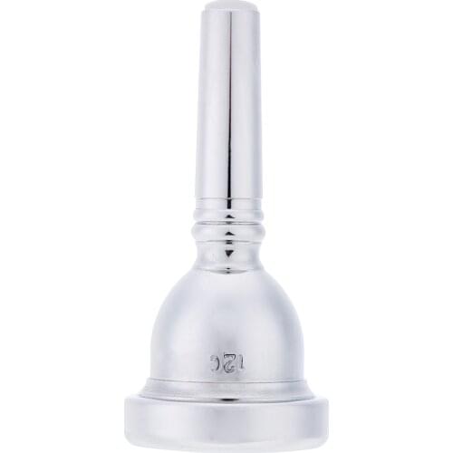 Nickel-Plated Copper 12C 6.5AL Alto Trombone Mouthpiece Small Shank Stylish and Durable Silver Golden