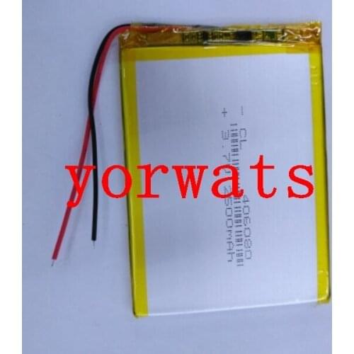 New Hot A Rechargeable Li-ion Cell 3.7V polymer lithium battery 406080 046080 2500mah direct sale