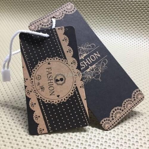 Customize clothing kraft paper hang tag/garment bag printed tags/cardboard tags/clothing label printing/trademark/logo/brand