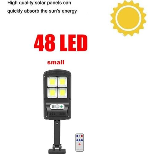 Tabular oblong 48 Led Solar Light Outdoor Solar Wall Lamp Bulb IP65 PIR Motion Sensor Lampara Lighting Garden Decoration Lighti