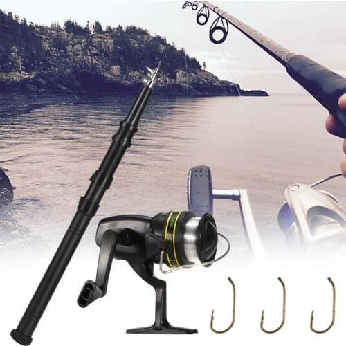 Portable 9Pcs/Set TF105 1.6m Fishing Rod Reel Tackle Gear Tools Fishing Tool Accessories