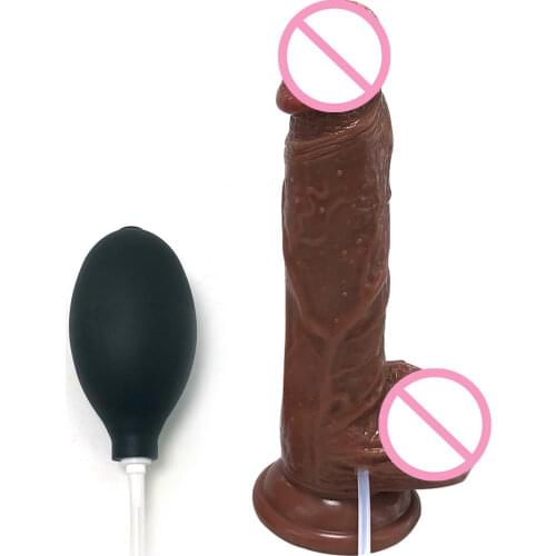 JingZhi Realistic Squirting Dildo For Women Sex Toy Lesbian Strapon with Suction Cup Anal Dildo Big Dick Penis Adult Products 18