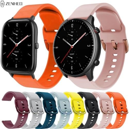 Watch Strap for Huami Amazfit GTS 2 2e/GTS 2 Mini Replacement Silicone Watchband for Xiaomi Huami Amazfit GTR 2 2e