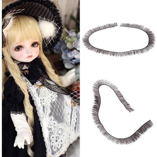 5pcs/Lot 8mm Width*20cm Length Eyelashes For 1/3 1/4 Dolls Accessories Tool DIY Doll Dolls Eyelashes Make Up Eye 1/6 Line N9T8